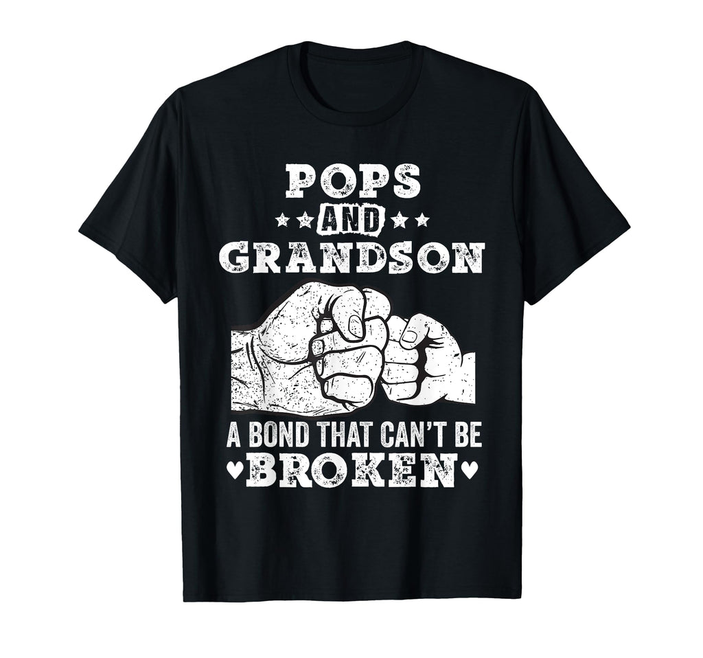 Pops And Grandson Bond That Cant Be T-Shirt - Trendy Graphic for Adults - T-Shirt, Sweatshirt, Hoodie