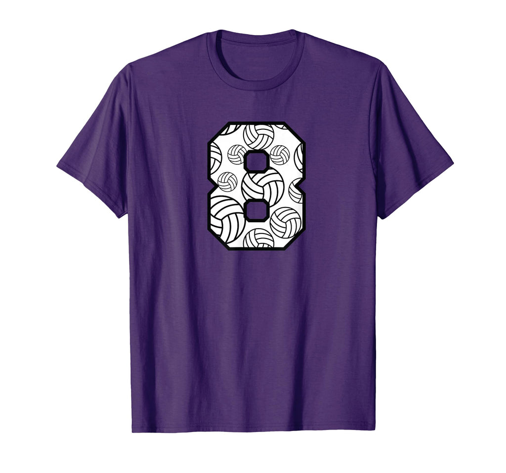 Volleyball 8 Player Number 8 T-Shirt - Streetwear Style Men Women - T-Shirt, Sweatshirt, Hoodie