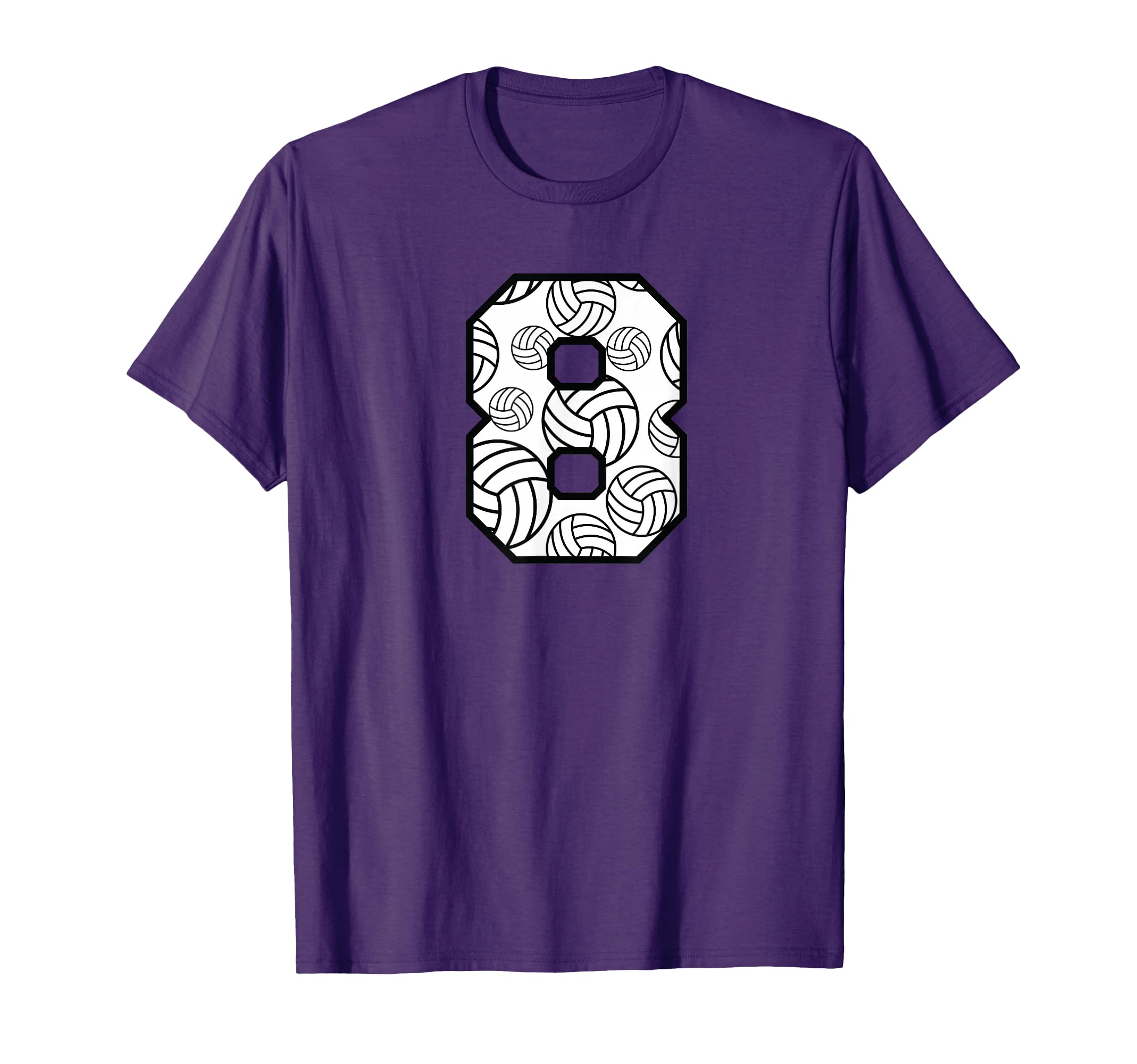 Volleyball 8 Player Number 8 T-Shirt - Streetwear Style Men Women - T-Shirt, Sweatshirt, Hoodie