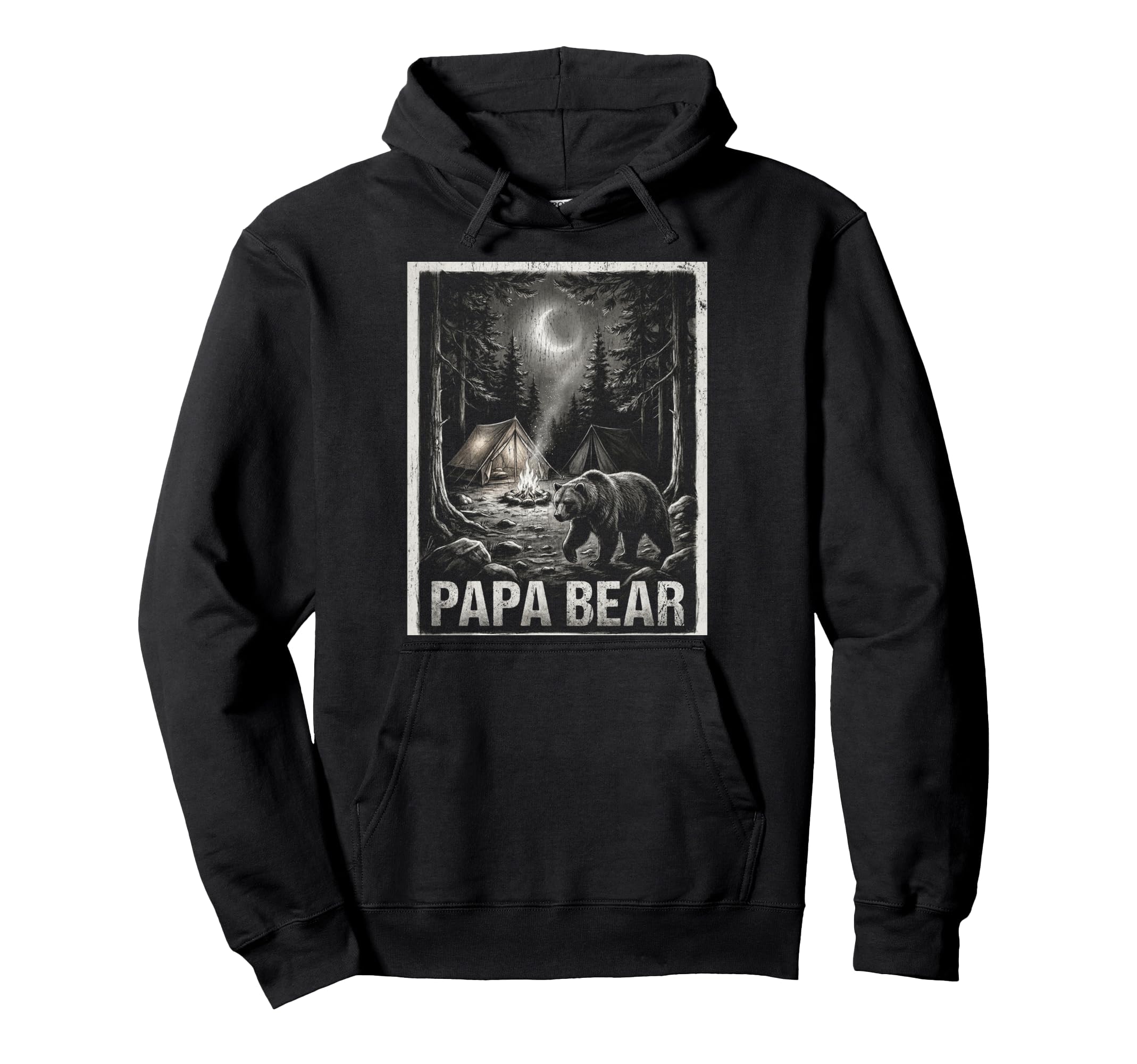 Papa Bear Family Matching Dad Hoodie - Streetwear Style for Adults - T-Shirt, Sweatshirt, Hoodie