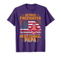 Firefighter Dad Retired Firefighter T-Shirt - Aesthetic Graphic Men Women - T-Shirt, Sweatshirt, Hoodie