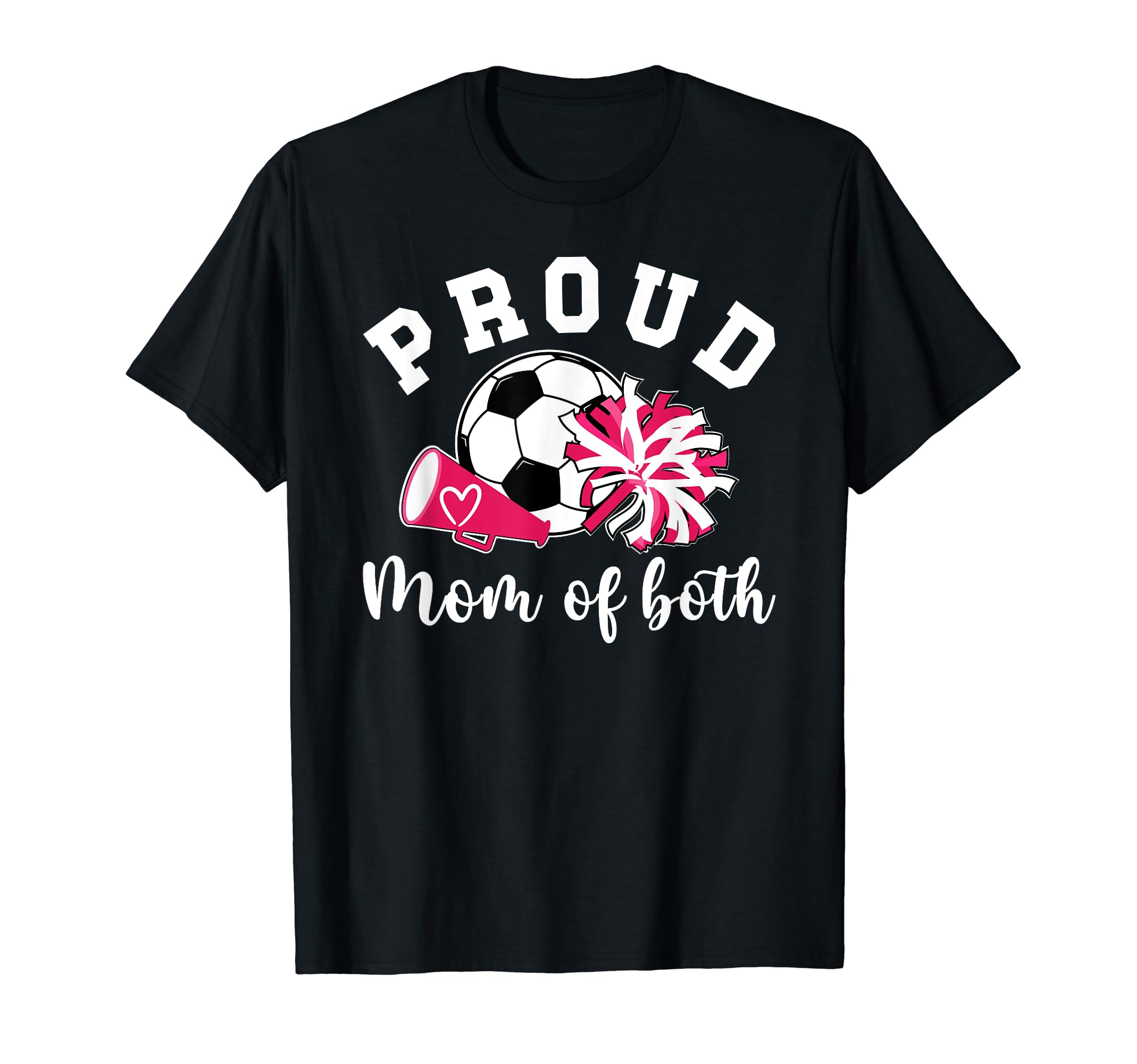 Proud Cheerleader Soccer Player Mom Hoodie - Graphic Print Men Women - T-Shirt, Sweatshirt, Hoodie