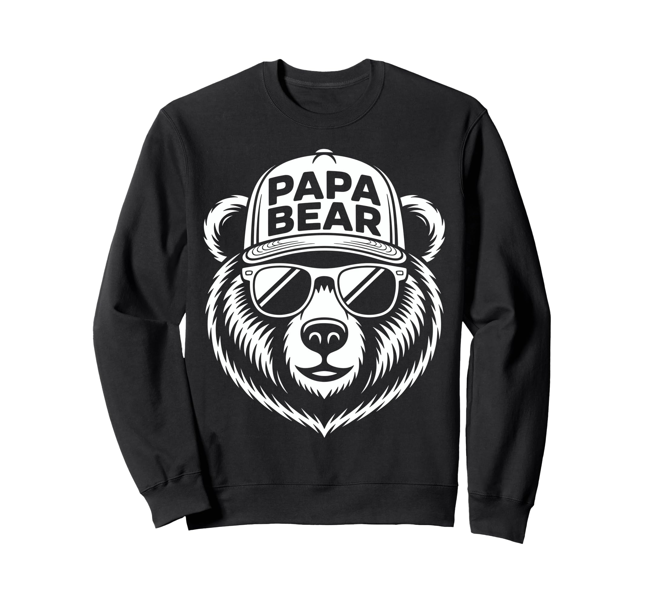 Strong Fathers Day Papa Bear Bear Sweatshirt - Minimalist Print for Adults - T-Shirt, Sweatshirt, Hoodie