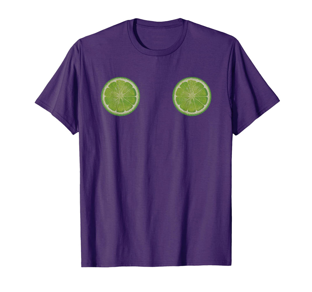 Funny Lime Lemon Boobs Party Gift T-Shirt - Graphic Print Unisex - T-Shirt, Sweatshirt, Hoodie