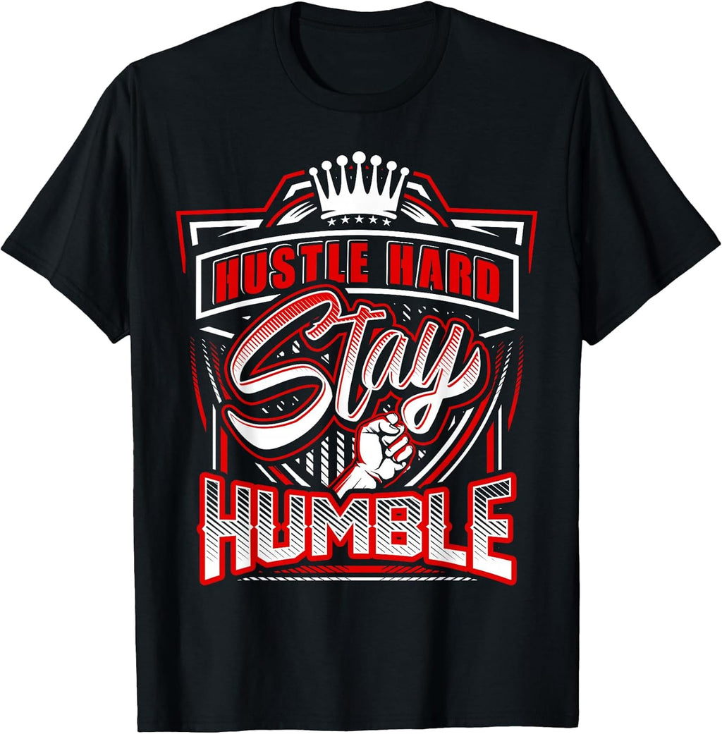 Hustle Hard Stay Humble Urban Hip Hop - Adult & Kids T-Shirts, Sweatshirts & Hoodies apparel design preview 1