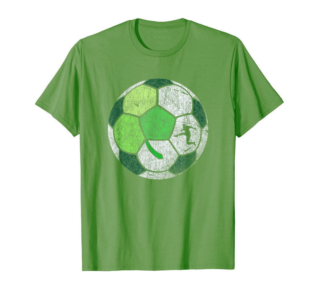 Soccer Shamrock Ball St Patricks Day T-Shirt - Aesthetic Graphic Unisex - T-Shirt, Sweatshirt, Hoodie