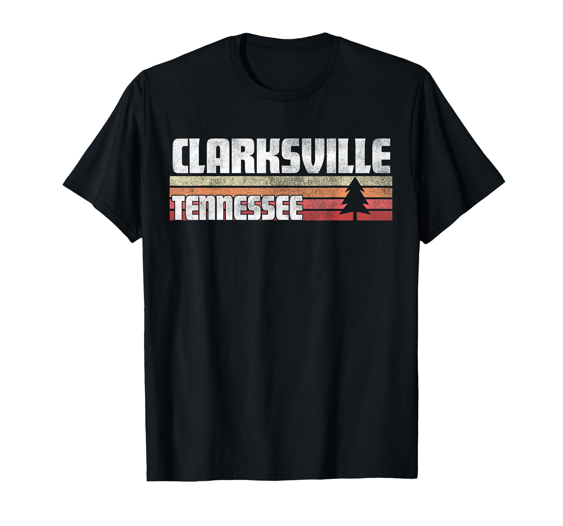 Clarksville Tennessee Tn Gift 70S 80S T-Shirt - Custom Art Print Unisex - T-Shirt, Sweatshirt, Hoodie