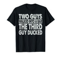 Two Guys Walked Into Bar Dad Jokes T-Shirt - Custom Art Print for Adults - T-Shirt, Sweatshirt, Hoodie