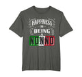 Happiness Is Being Nonno Italian T-Shirt - Casual Everyday Wear Men Women - T-Shirt, Sweatshirt, Hoodie