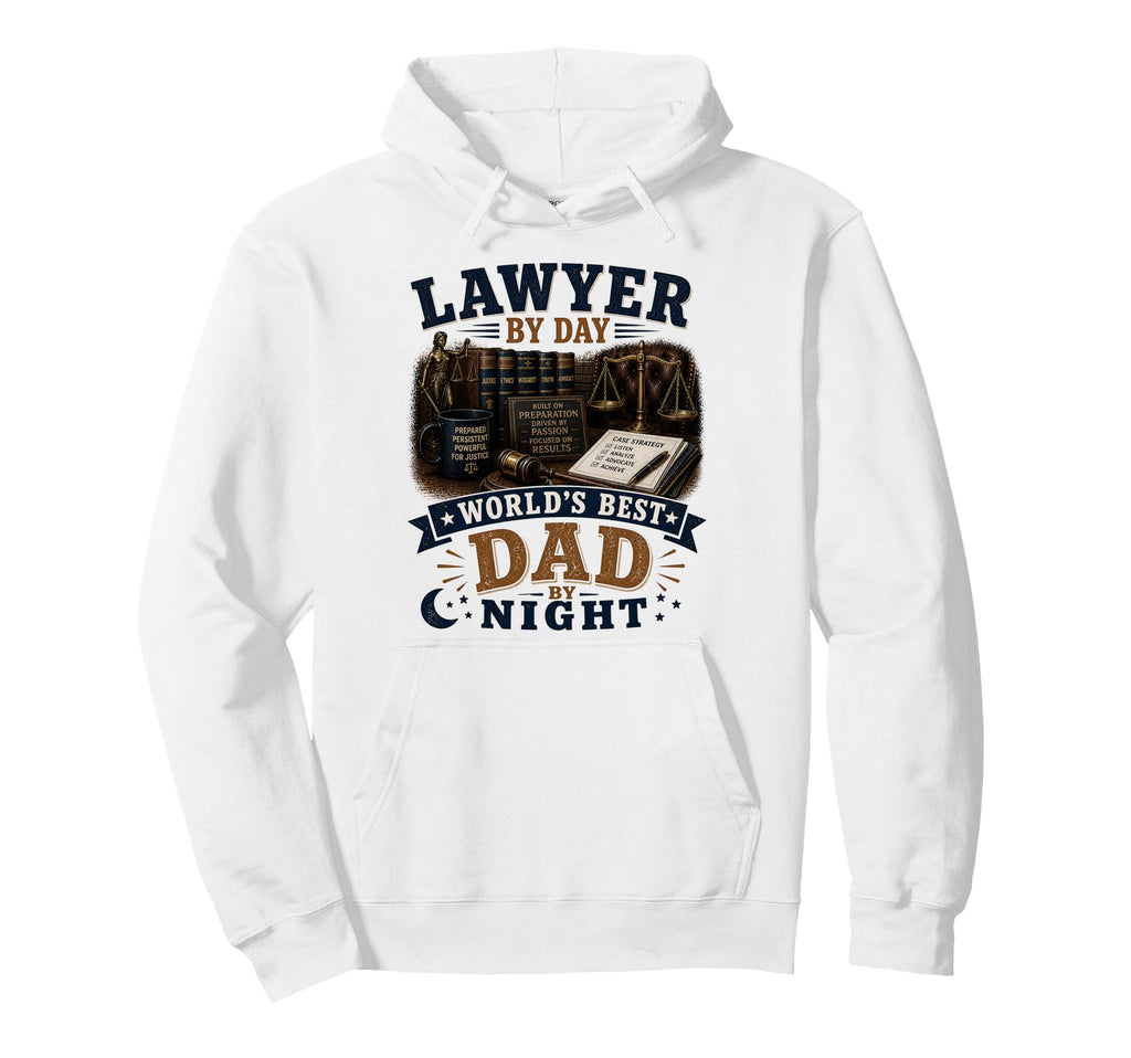 Lawyer Day Worlds Best Dad Night Funny Hoodie - Streetwear Style Men Women - T-Shirt, Sweatshirt, Hoodie