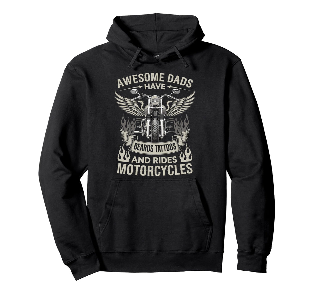 Dad Biker Funny Motorcycle Rider Hoodie - Casual Everyday Wear for Adults - T-Shirt, Sweatshirt, Hoodie