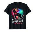 Shepherd Mama Colorful German T-Shirt - Custom Art Print for Adults - T-Shirt, Sweatshirt, Hoodie