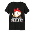 Busy Raising Ballers Baseball Funny T-Shirt - Custom Art Print Men Women - T-Shirt, Sweatshirt, Hoodie