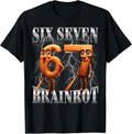 Funny 67 Italian Brainrot Tung Sahur Six Seven Meme - Adult & Kids T-Shirts, Sweatshirts & Hoodies apparel design preview 1