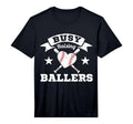 Busy Raising Ballers Baseball Heart T-Shirt - Graphic Print Men Women - T-Shirt, Sweatshirt, Hoodie