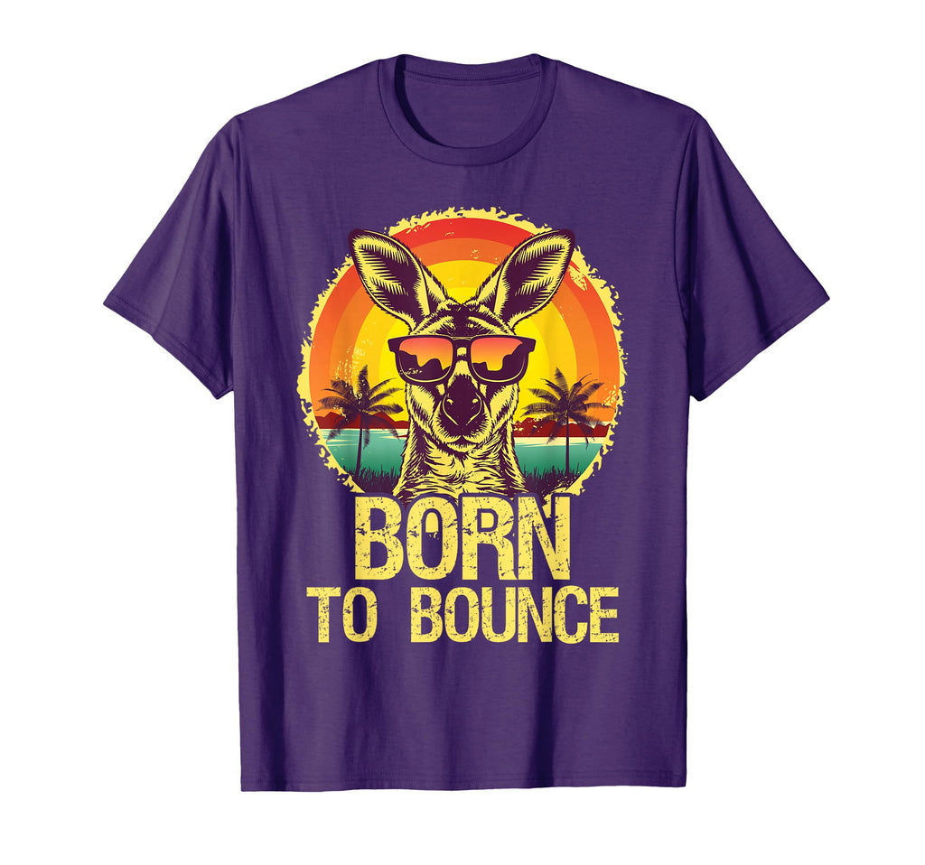 Born To Bounce Kangaroo Funny T-Shirt - Minimalist Print for Adults - T-Shirt, Sweatshirt, Hoodie