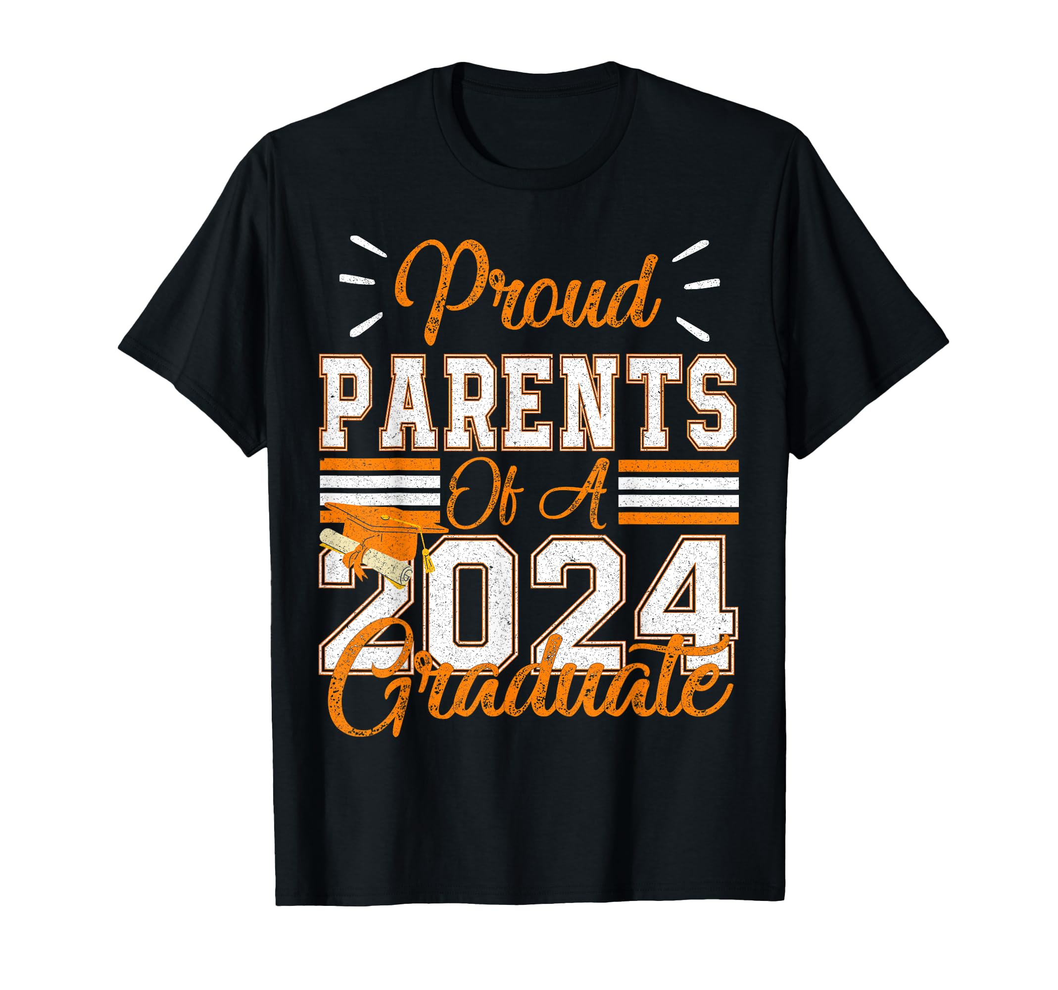 Graduation Proud Parents 2024 T-Shirt - Casual Everyday Wear for Adults - T-Shirt, Sweatshirt, Hoodie