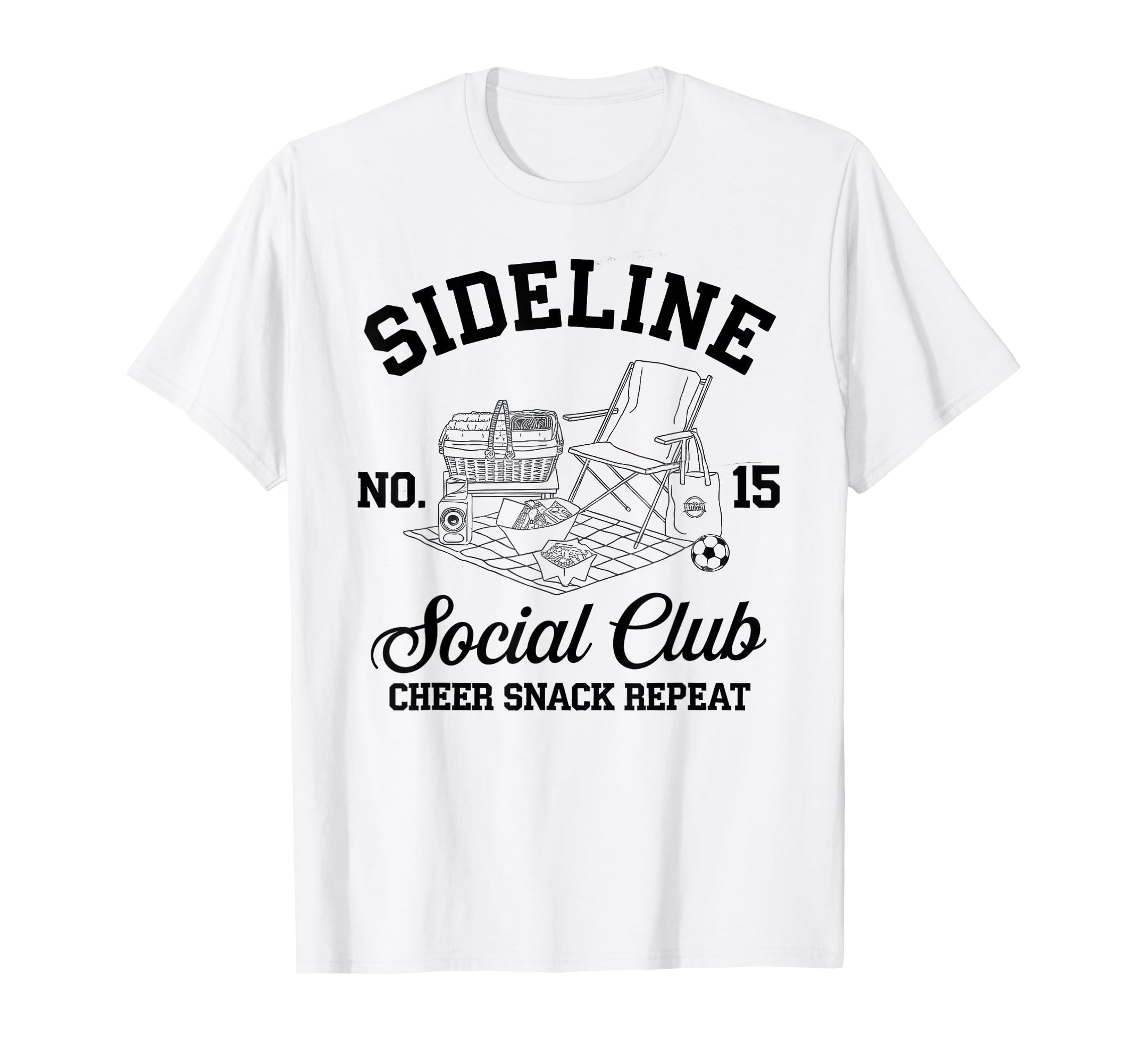 Sideline Social Club Soccer Mom Game Day T-Shirt - Streetwear Style Unisex - T-Shirt, Sweatshirt, Hoodie