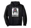 Busy Raising Ballers Football Mom Hoodie - Fun Novelty Design for Adults - T-Shirt, Sweatshirt, Hoodie