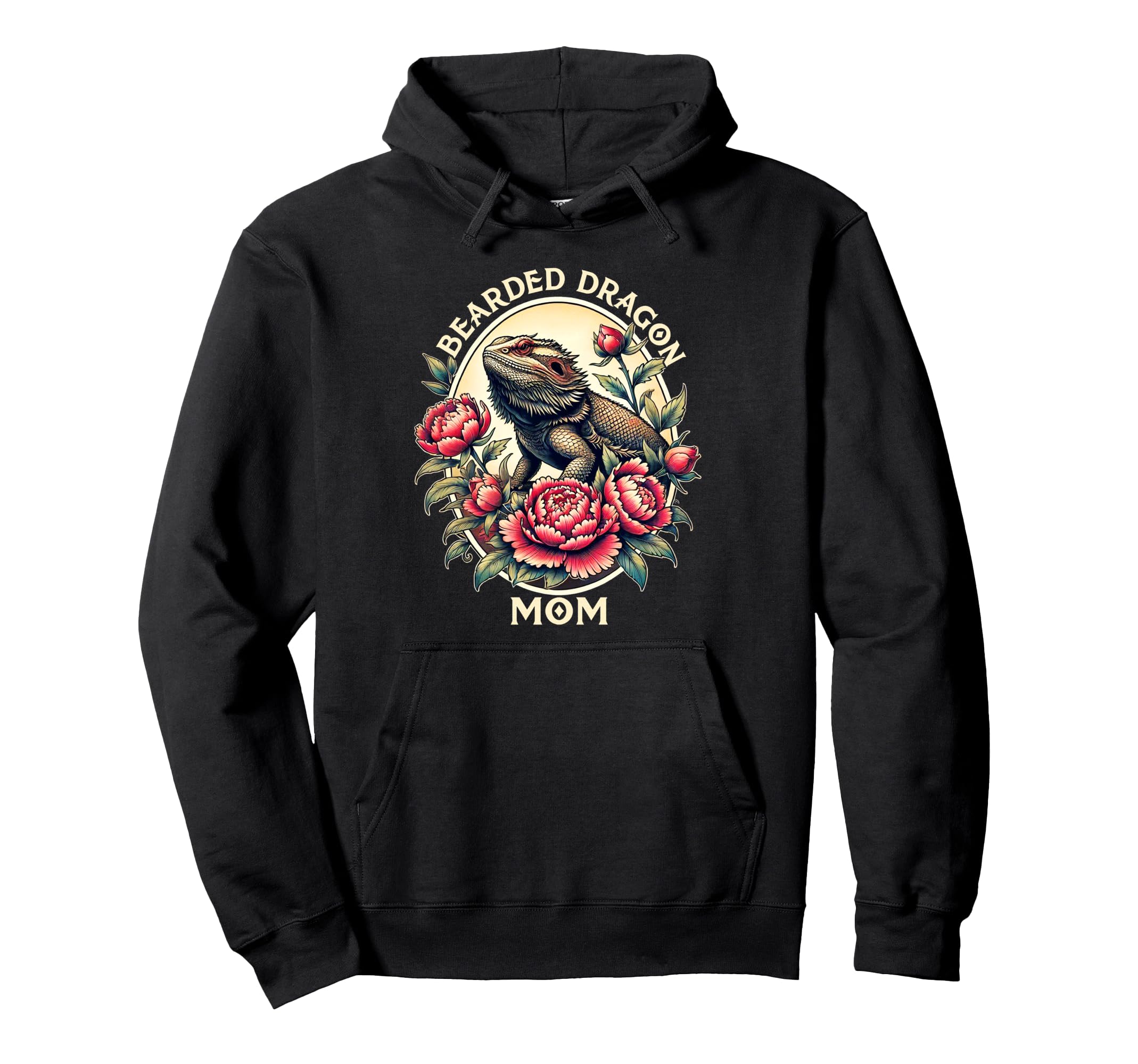 Bearded Dragon Lover Reptile Lizard Mom Hoodie - Unique Graphic Men Women - T-Shirt, Sweatshirt, Hoodie