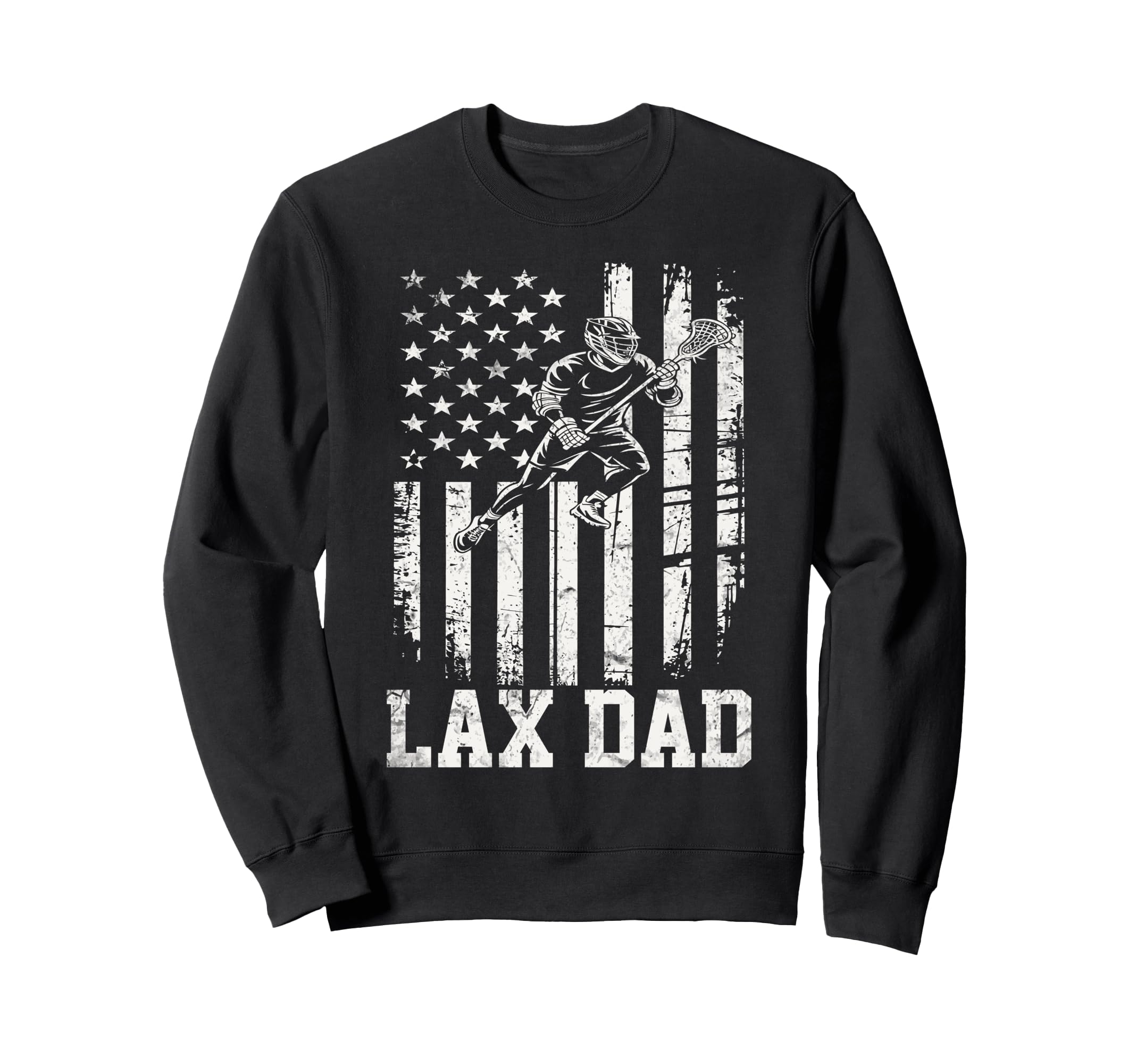 Lacrosse Dad Lax Dad Lacrosse Sweatshirt - Custom Art Print Men Women - T-Shirt, Sweatshirt, Hoodie