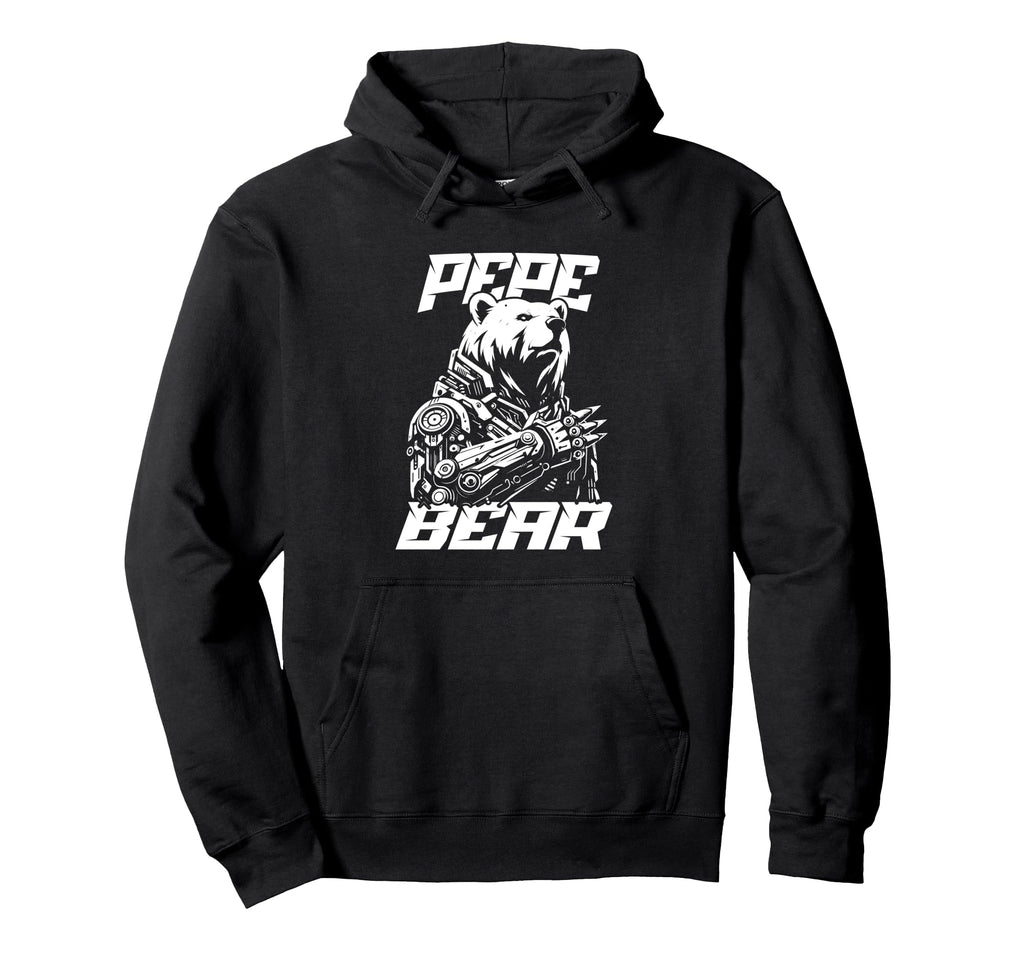 Pepe Papa Bear Bio Mechanical Robot Sci Fi Hoodie - Graphic Print Unisex - T-Shirt, Sweatshirt, Hoodie