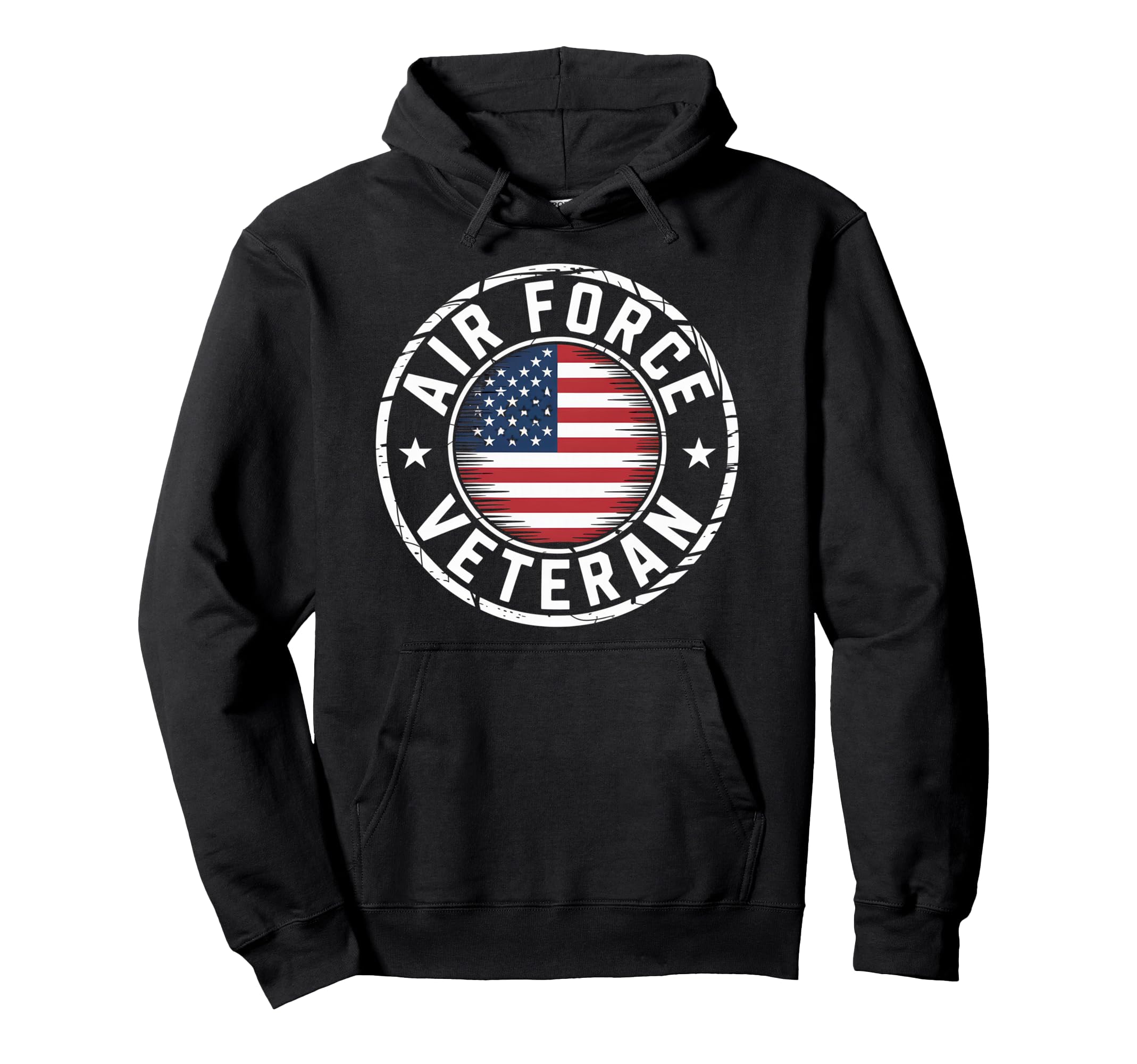 Air Force Veteran Us American Flag Dad Hoodie - Fun Novelty Design Unisex - T-Shirt, Sweatshirt, Hoodie