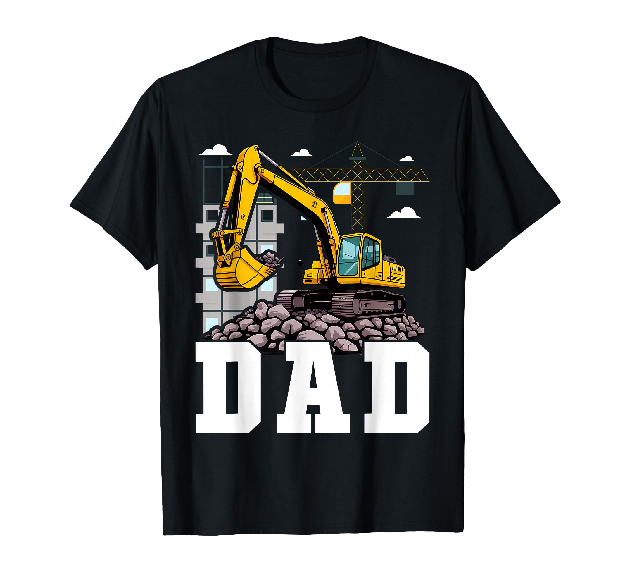 Crane Dad Construction Hard Hat Fathers T-Shirt - Streetwear Style Unisex - T-Shirt, Sweatshirt, Hoodie