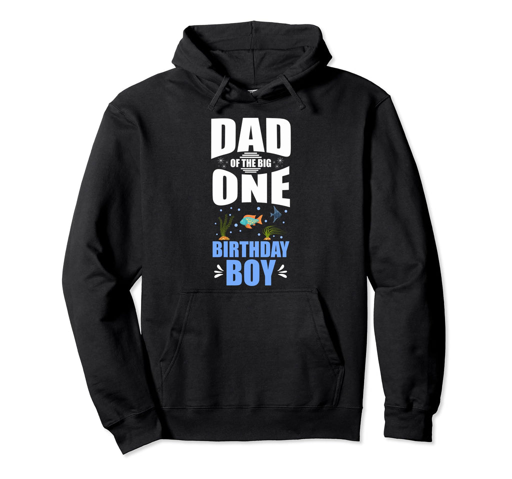 Birthday Dad Fishing Dad Big One Birthday Hoodie - Streetwear Style Unisex - T-Shirt, Sweatshirt, Hoodie