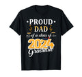 Proud Dad 2024 Senior Graduate Grad T-Shirt - Fun Novelty Design Men Women - T-Shirt, Sweatshirt, Hoodie
