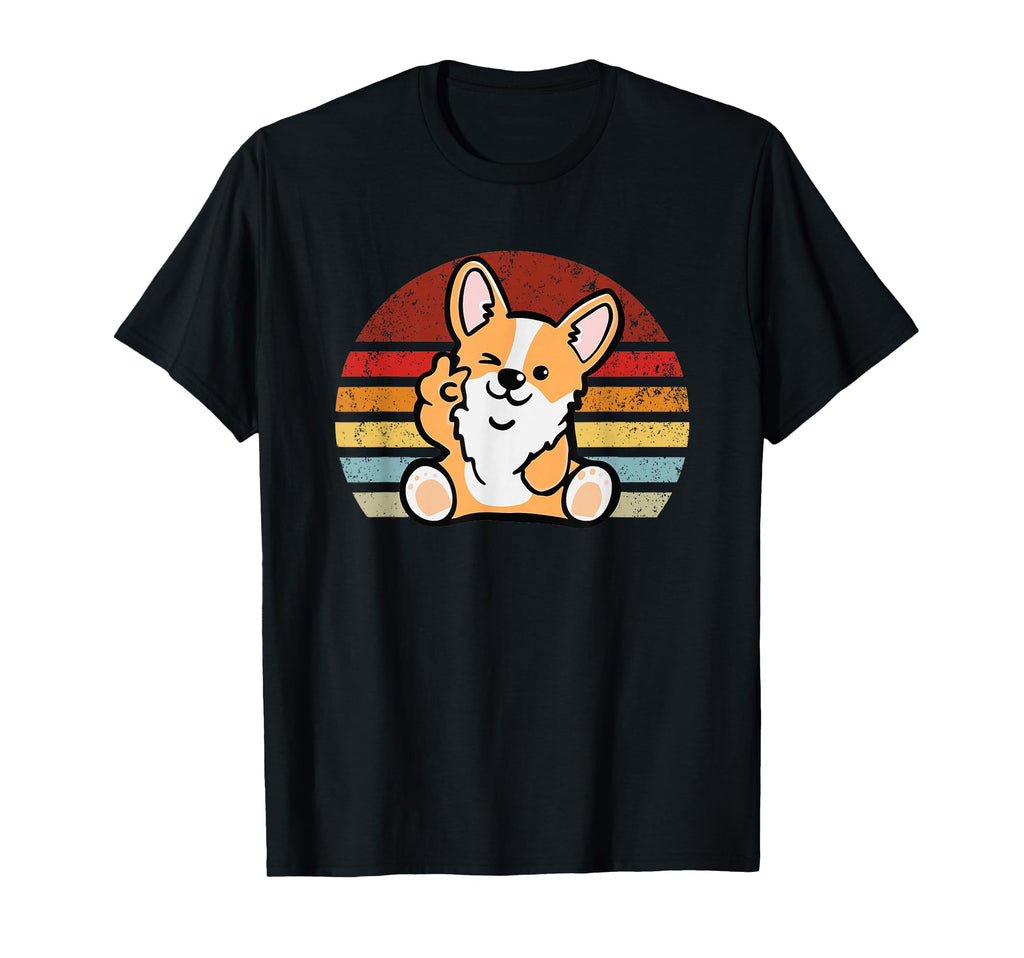 Corgi Sunset Dog Lover Dad Mom T-Shirt - Fun Novelty Design Men Women - T-Shirt, Sweatshirt, Hoodie