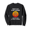 This Is My Step Ladder Funny Dad Joke Sweatshirt - Graphic Print Men Women - T-Shirt, Sweatshirt, Hoodie