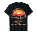 Piano Dad Piano Pianist Keyboard T-Shirt - Custom Art Print for Adults - T-Shirt, Sweatshirt, Hoodie