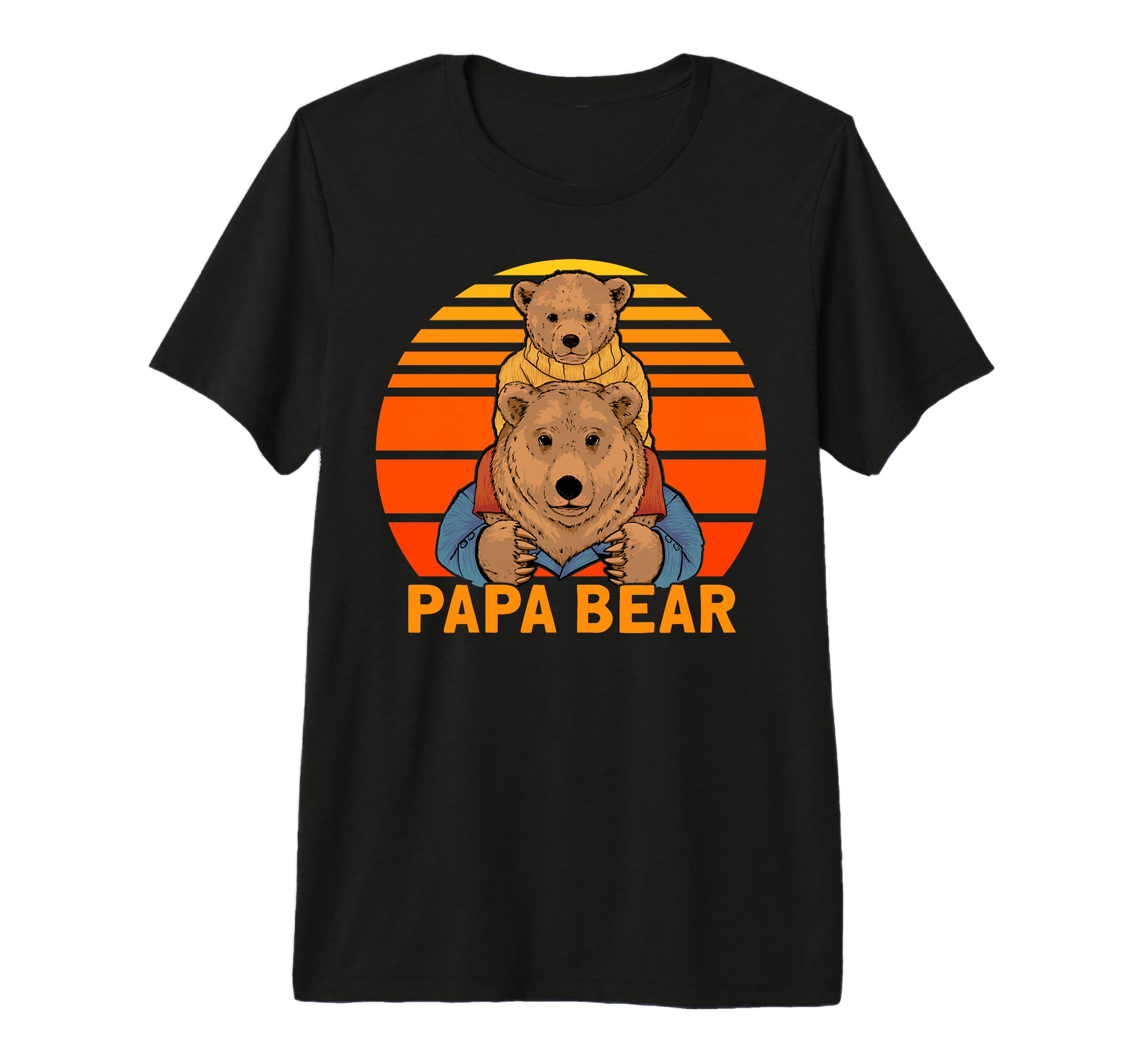 Mens Mens Papa Bear Family Dad T-Shirt - Aesthetic Graphic Men Women - T-Shirt, Sweatshirt, Hoodie
