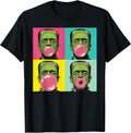Frankenstein Monster Bubble Gum Funny Pop Art - Adult & Kids T-Shirts, Sweatshirts & Hoodies apparel design preview 1