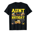 Aunt Birthday Digger Excavator Builder Bday T-Shirt - Trendy Graphic Unisex - T-Shirt, Sweatshirt, Hoodie