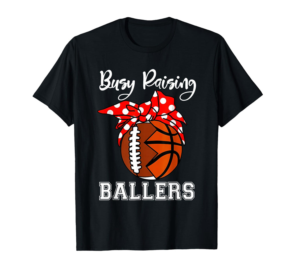 Busy Raising Ballers Baseball T-Shirt - Novelty Apparel for Adults - T-Shirt, Sweatshirt, Hoodie
