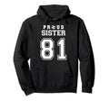 Number 81 Custom Proud Soccer Futbol Hoodie - Custom Art Print Men Women - T-Shirt, Sweatshirt, Hoodie