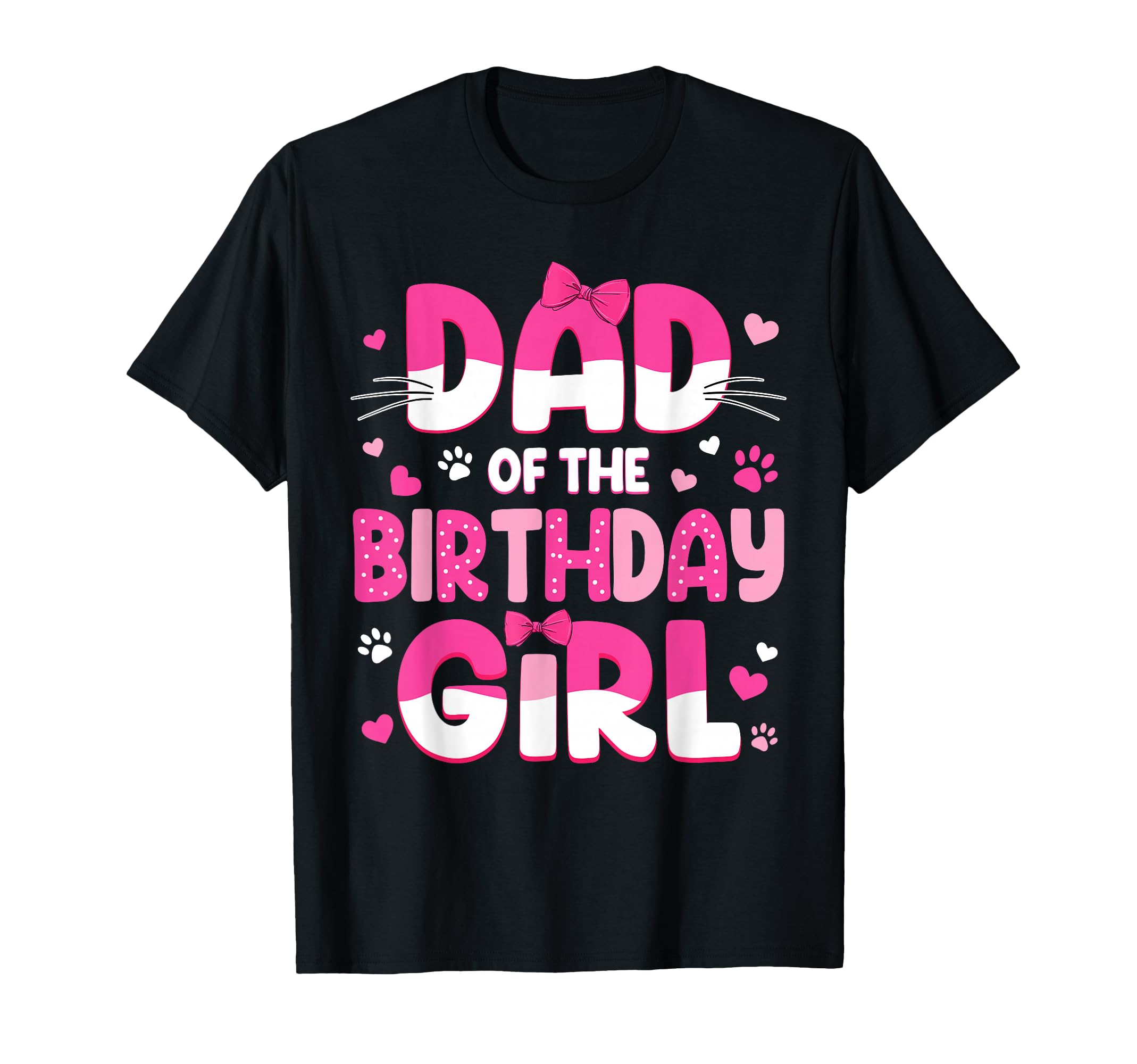 Dad Birthday Cat Family Cat Dad T-Shirt - Minimalist Print for Adults - T-Shirt, Sweatshirt, Hoodie