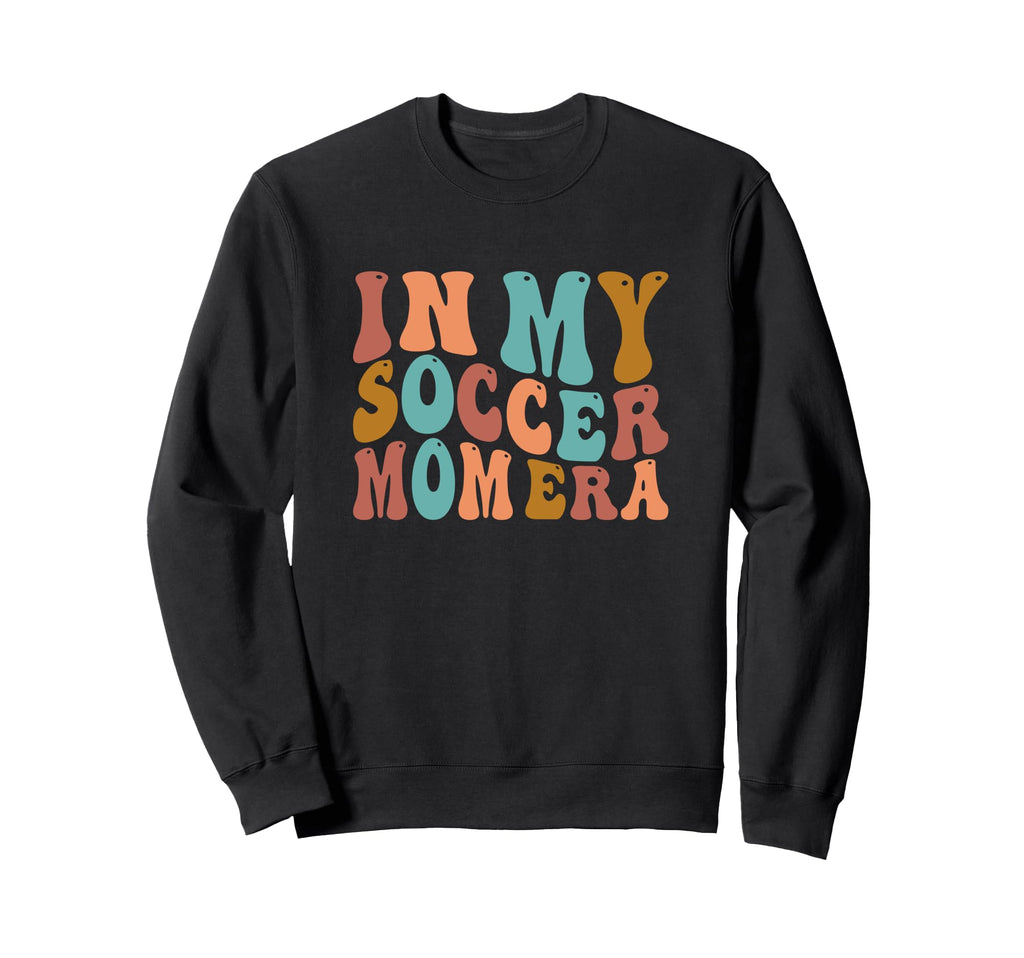 My Soccer Mom Era Groovy Soccer Sweatshirt - Novelty Apparel for Adults - T-Shirt, Sweatshirt, Hoodie