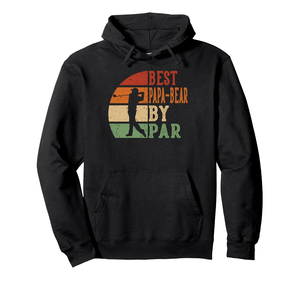 Best Papa Bear Par Heritage Golf Fathers Hoodie - Streetwear Style Unisex - T-Shirt, Sweatshirt, Hoodie