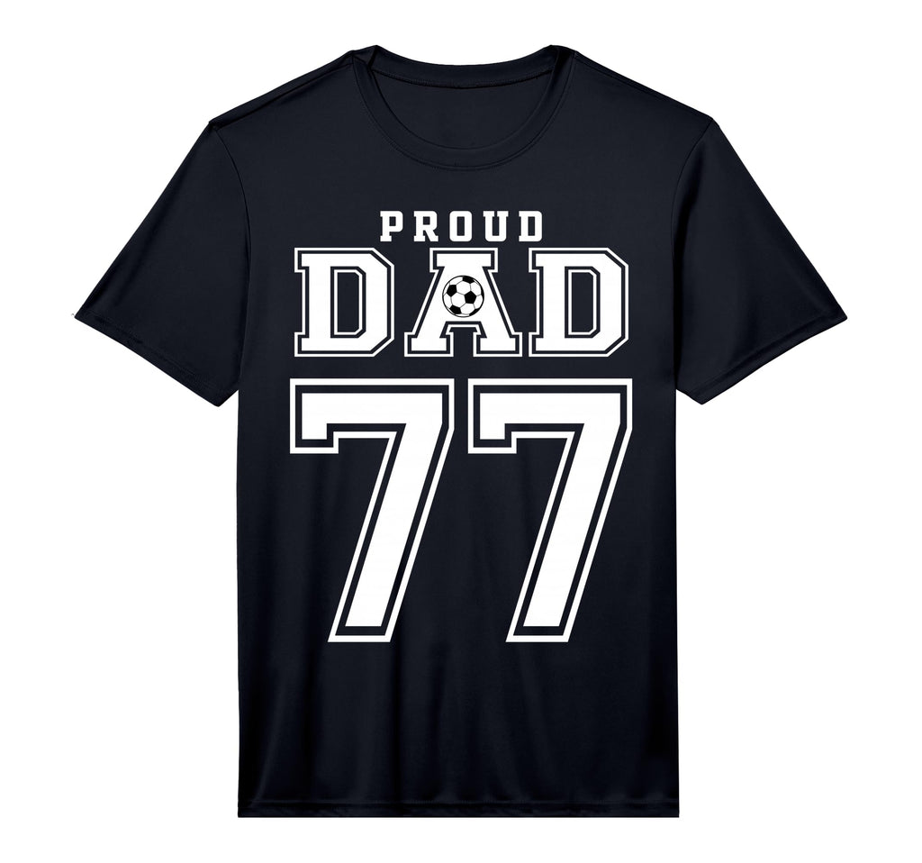 Number 77 Custom Proud Soccer Futbol T-Shirt - Novelty Apparel for Adults - T-Shirt, Sweatshirt, Hoodie