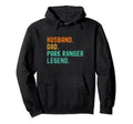 Husband Dad Park Ranger Legend Hoodie - Minimalist Print for Adults - T-Shirt, Sweatshirt, Hoodie