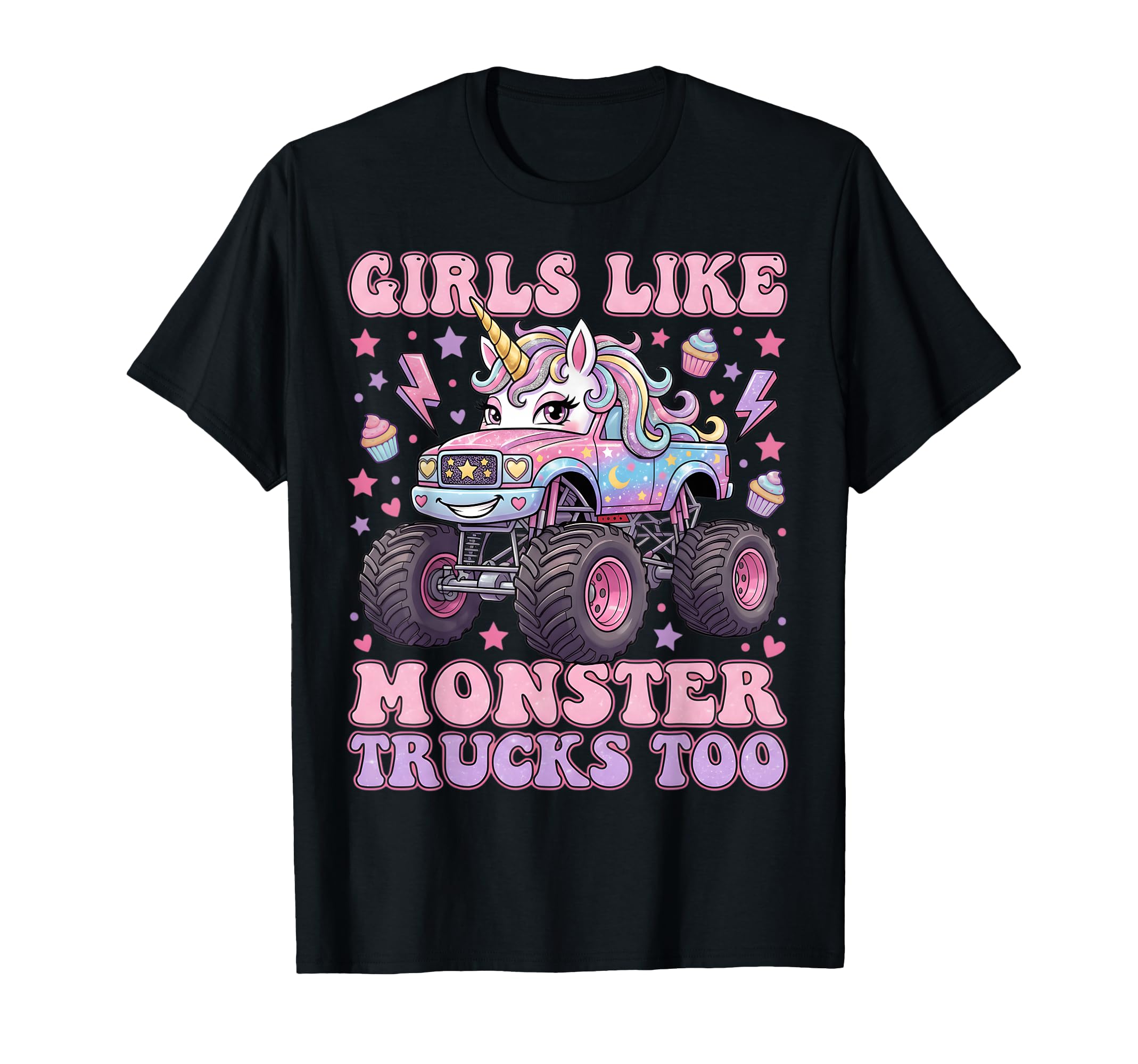 Like Monster Trucks Too Unicorn T-Shirt - Custom Art Print Men Women - T-Shirt, Sweatshirt, Hoodie
