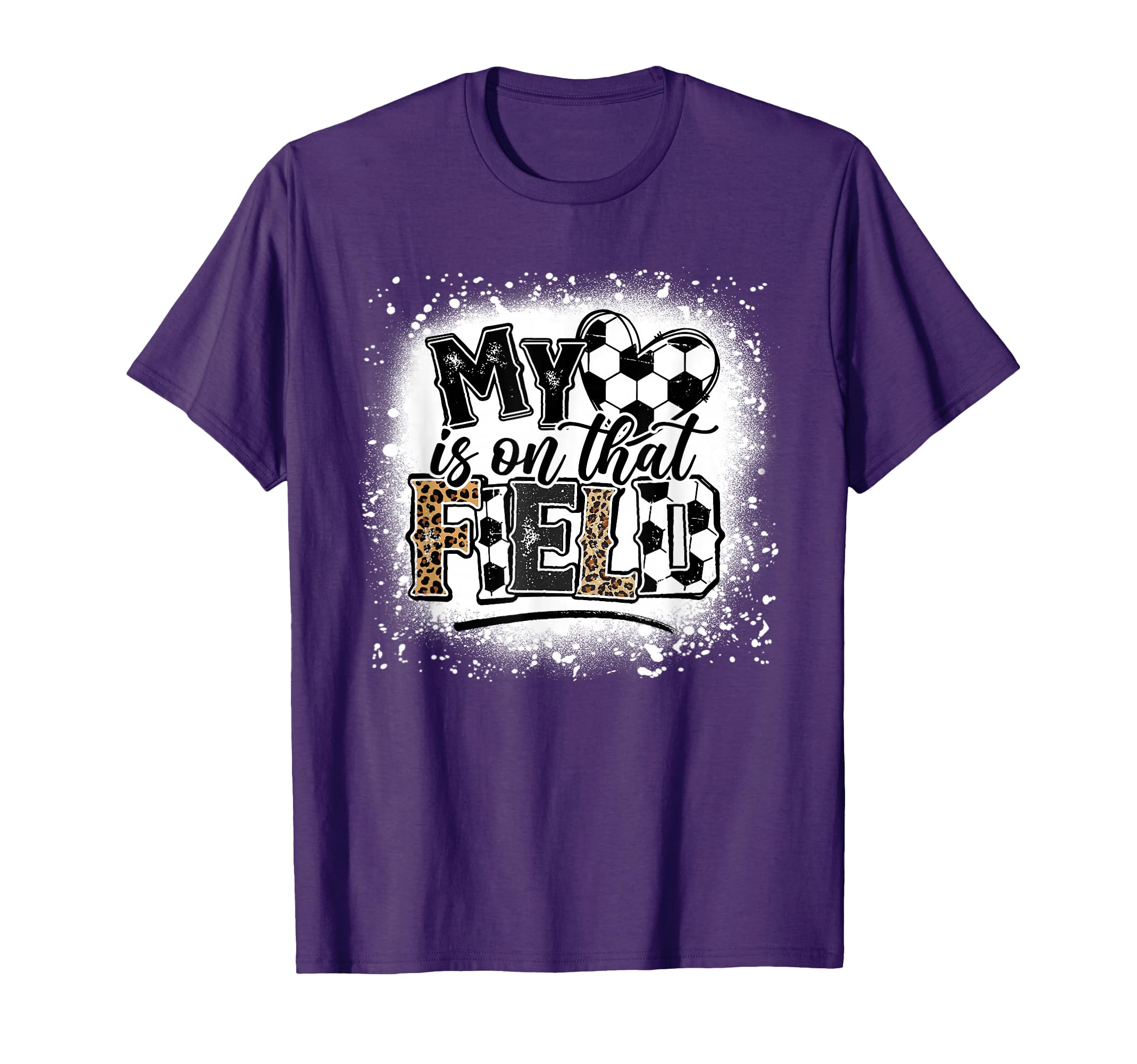 Leopard My Heart Is That Field T-Shirt - Fun Novelty Design for Adults - T-Shirt, Sweatshirt, Hoodie