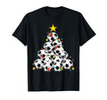 Soccer Tree Pajamas Coach Player Family T-Shirt - Custom Art Print Unisex - T-Shirt, Sweatshirt, Hoodie
