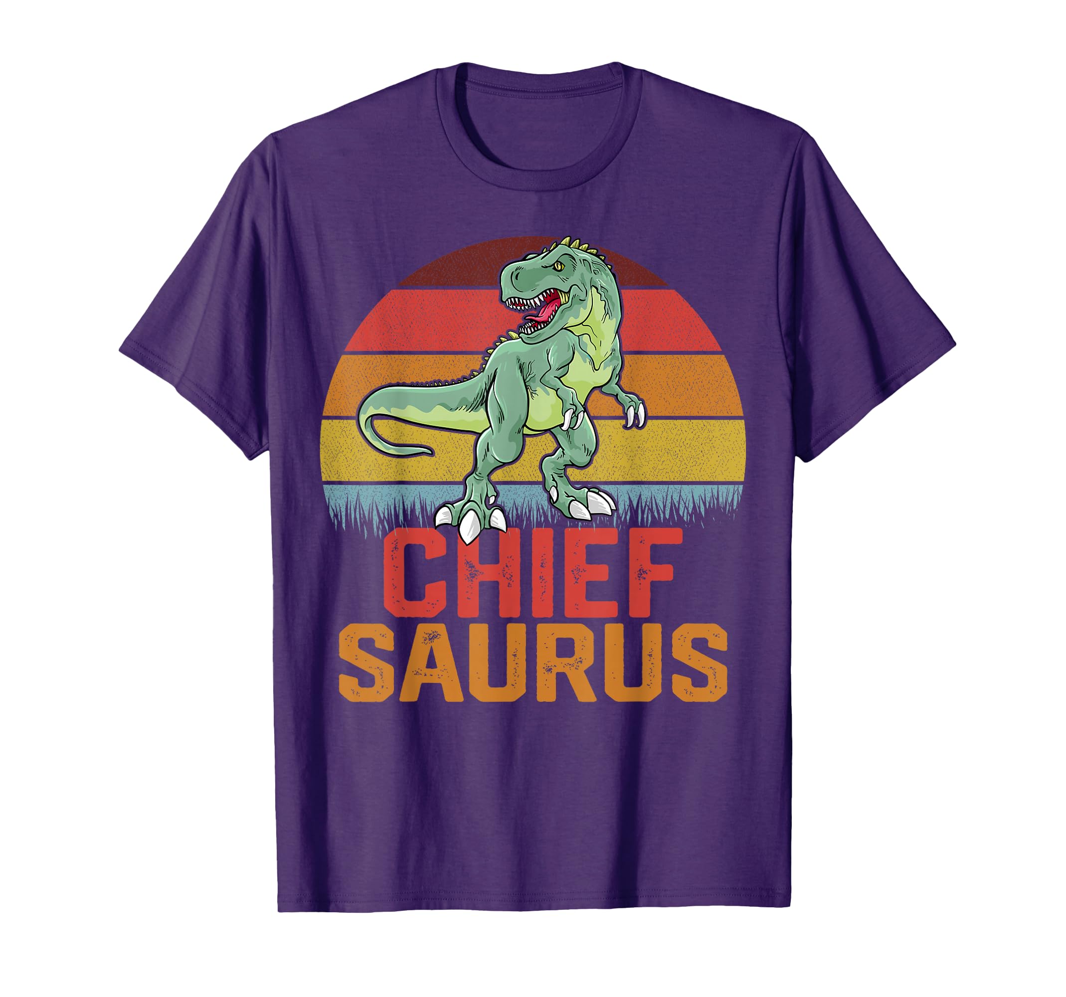 Chief Saurus Grandpa Dinosaur Family T-Shirt - Trendy Graphic Men Women - T-Shirt, Sweatshirt, Hoodie