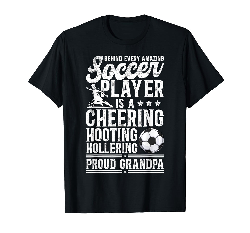 Proud Grandpa Soccer Player T-Shirt - Trendy Graphic for Adults - T-Shirt, Sweatshirt, Hoodie