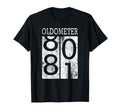 Oldometer Funny 81St Birthday T-Shirt - Aesthetic Graphic for Adults - T-Shirt, Sweatshirt, Hoodie
