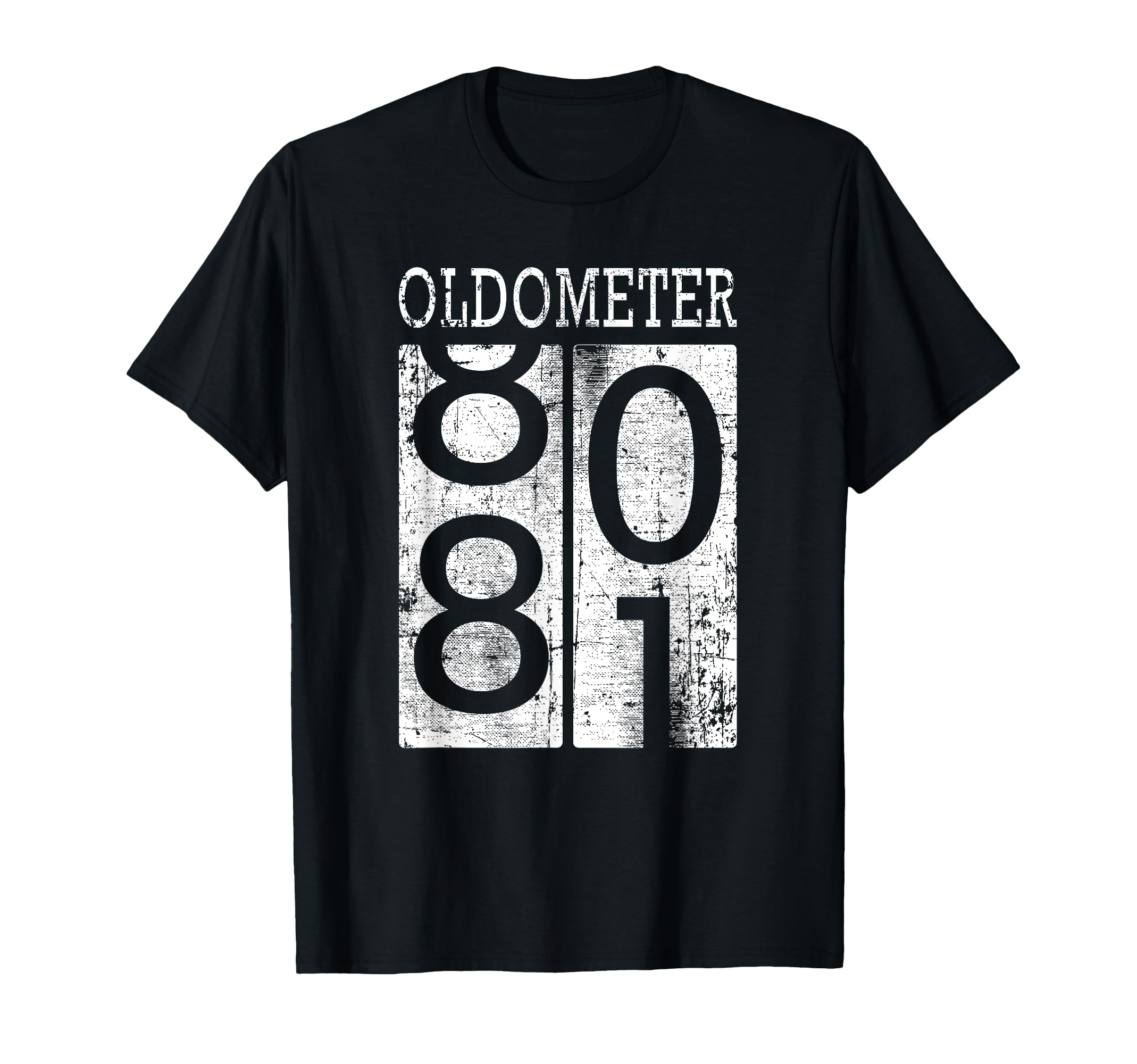 Oldometer Funny 81St Birthday T-Shirt - Aesthetic Graphic for Adults - T-Shirt, Sweatshirt, Hoodie